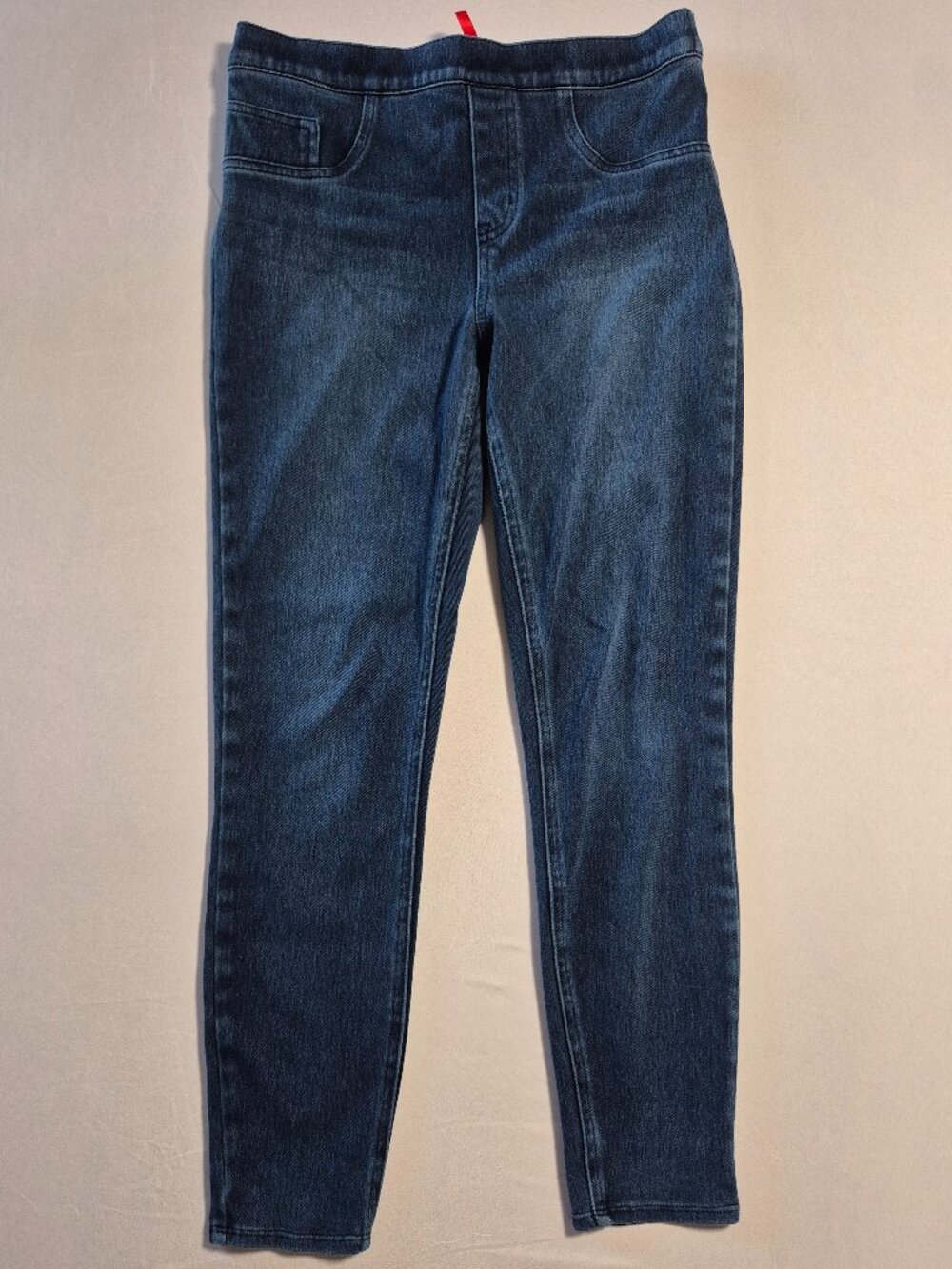 Spanx Jean-Ish Denim Jeggings Size M Pull-on Slimming Pant Ankle Skinny Trousers